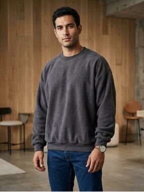 Men's H&M Move  Sweatshirt with Zipper Detail - size XXL NWT